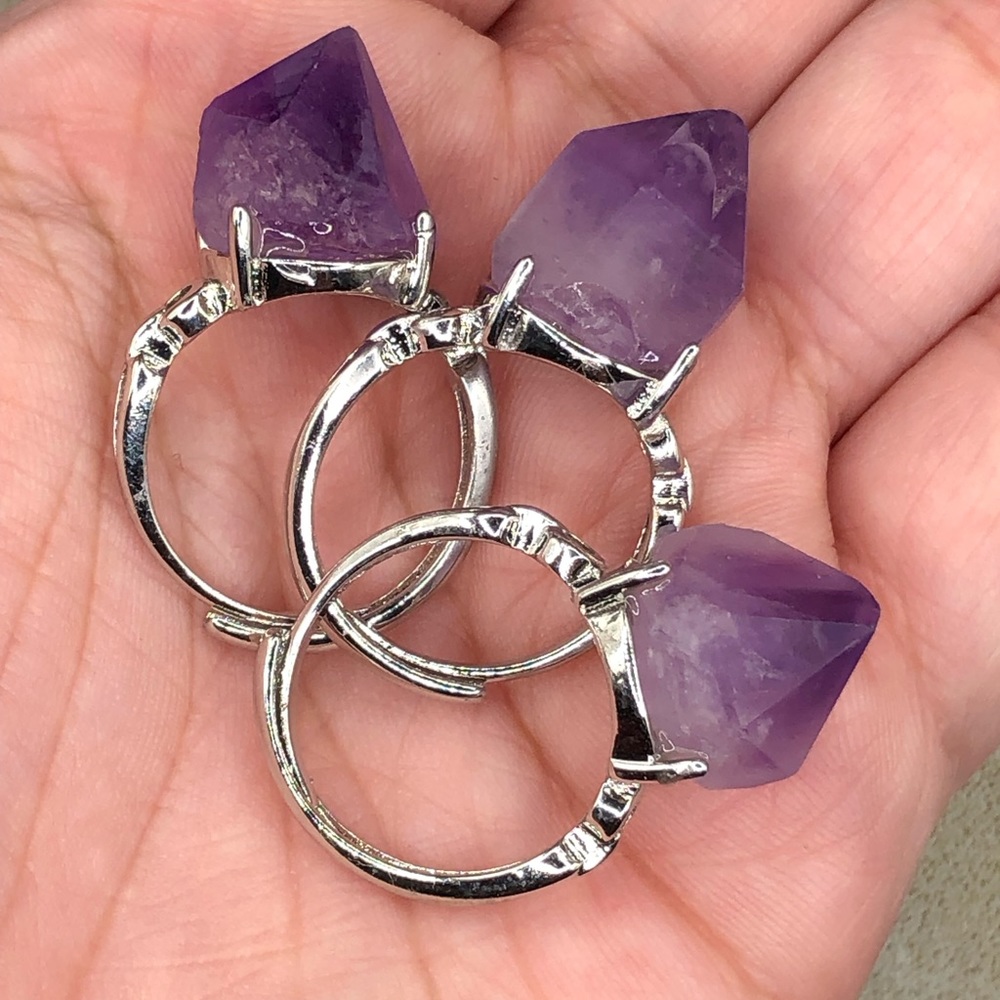 Raw Amethyst Ring